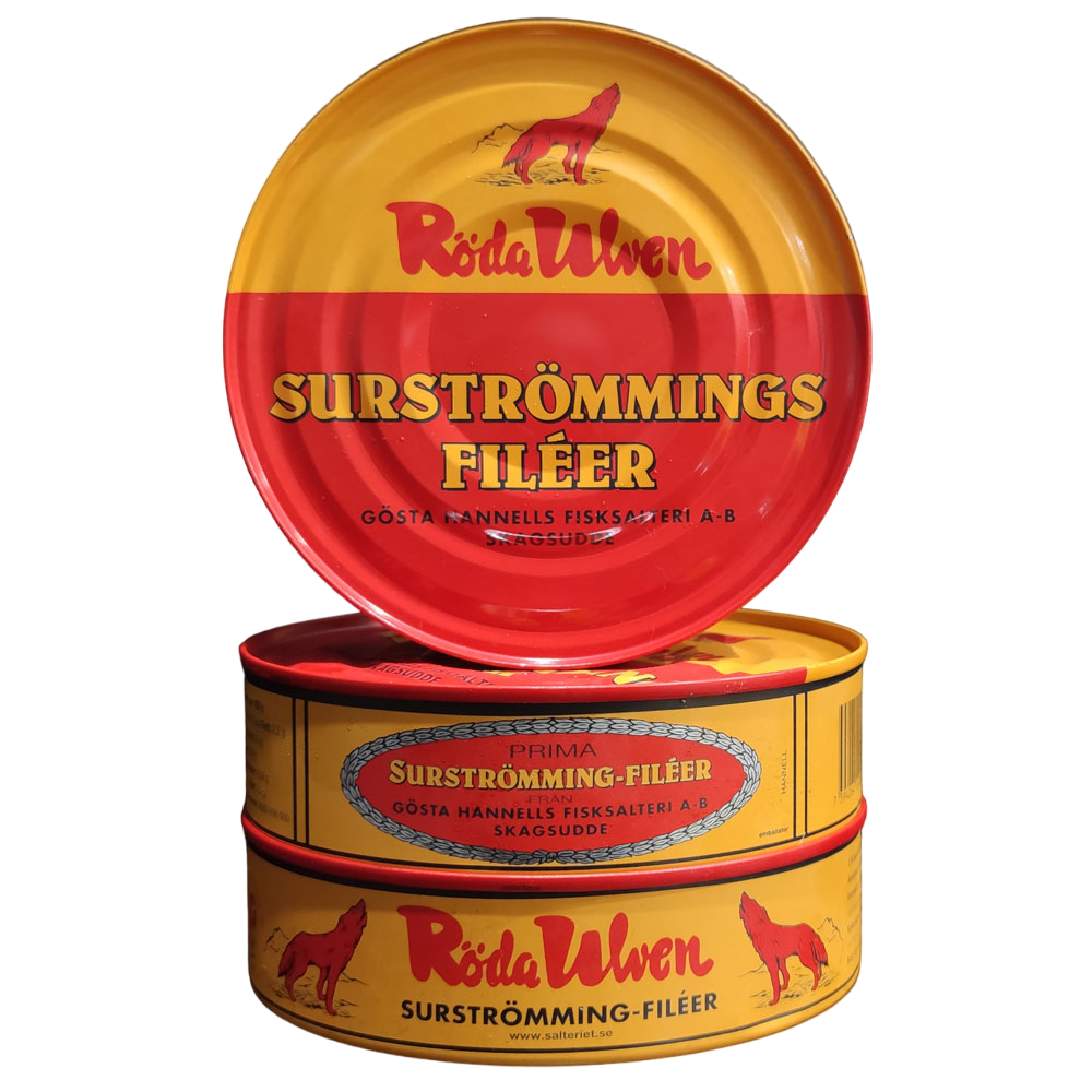 Surstromming Fileer / Filets - Röda Ulven (Lot de 3 boites)