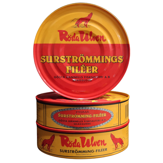 Surstromming Fileer / Filets - Röda Ulven (Lot de 3 boites)
